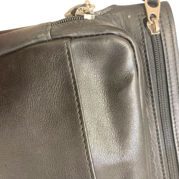 Coach vintage black leather Fanny pack bag - Picture 9 of 12